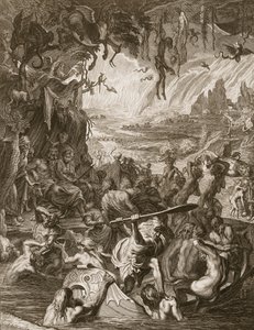 A pokol jelenete, 1731 alkotó: Bernard Picart