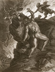 Sziszifusz kövét hegyre tolja, 1731