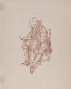 A basszusgitáros, 1707 alkotó: Bernard Picart
