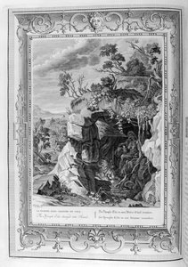 A nimfa visszhangja hanggá változott, 1733 alkotó: Bernard Picart