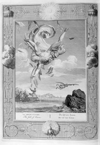 Ikarosz bukása, 1733 alkotó: Bernard Picart
