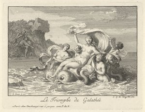 Triomf van Galatea Galathea diadala (cím a tárgyon) alkotó: Bernard Picart