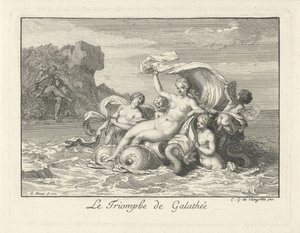 Triomf van Galatea Galathea diadala (cím a tárgyon) alkotó: Bernard Picart