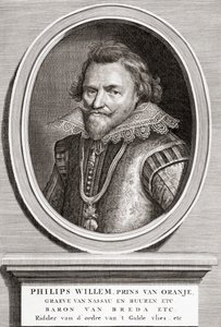 Philip Vilmos, Orange hercegének (1554-1618) portréja alkotó: Bernard Picart