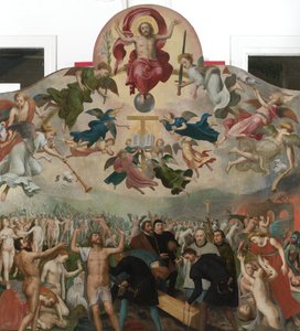 Az utolsó ítélet és a halottak temetése alkotó: Bernard van Orley (circle of)