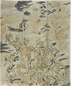 Sólyom vadászat alkotó: Bernard van Orley