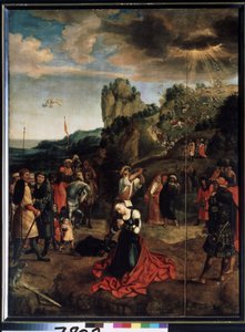 Szent Katalin mártírja. (Szent Katalin mártíromsága) - Peinture de Bernard van Orley (Barend, Barent, Bernaert van Brussel alkotó: Bernard van Orley