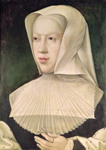 Marguerite de Habsbourg (1480-1530) Savoyai hercegnő (olaj, tábla) alkotó: Bernard van Orley