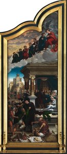 Az utolsó ítélet és az irgalmasság hét cselekedete (olaj a táblán) alkotó: Bernard van Orley