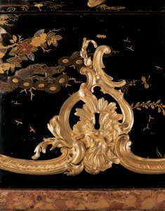 Komód, 1745 körül (ormolura szerelt japán lakk és ebonizált fa)