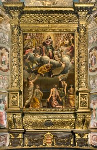 Apszis, Bernardino Gatti oltárképe, Il Sojaro, Giovanni Battista Trotti, IL Malosso, a Szűz mennybemenetele kiegészítve