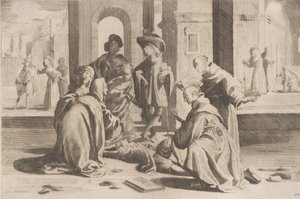 25. rész: Rómában Szent Bernardino meggyógyít egy beteg fiatalembert, 26. rész: Saint Bern..., 1610-39.