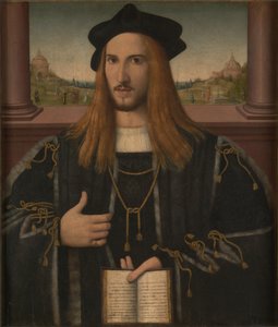 Alberto Pio portréja, 1512 alkotó: Bernardino Loschi