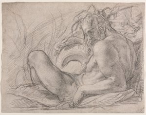 The River God Tiberis (Tanulmány egy freskóhoz, A hó csodája vagy a Santa Maria Maggiore alapítványa, Róma, S. Felicita Canigiani kápolnájában, Firenzében)