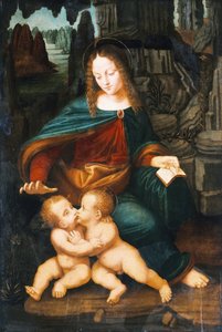 Madonna és gyermek a csecsemő Szent Jánossal, c. 1496. alkotó: Bernardino de Conti