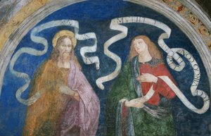 András apostol és Ézsaiás próféta – András apostol és Ézsaiás próféta, Pinturicchio, Bernardino, Workshop of (1454-1513). Friss