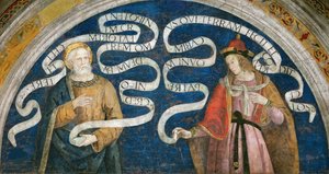 Péter apostol és Jeremiás próféta – Péter apostol és Jeremiás próféta, Pinturicchio, Bernardino, Workshop of (1454-1513). Friss
