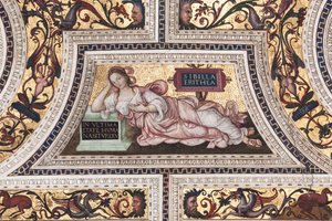 Eritrea Szibilla, a Szibilák részlete (freskó alkotó: Bernardino di Betto Pinturicchio