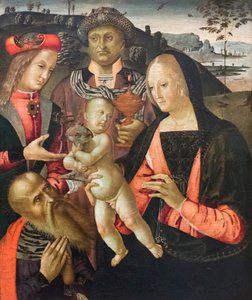 A mágusok imádása (tempera a panelen) alkotó: Bernardino di Mariotto