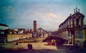 Milánó látképe (festmény) alkotó: Bernardo Bellotto
