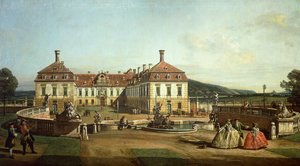 Schlosshof császári kastélya a kert felől alkotó: Bernardo Bellotto