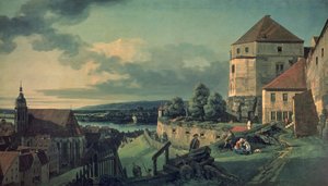Kilátás a kastély felől (Kilátás Pirnára) alkotó: Bernardo Bellotto