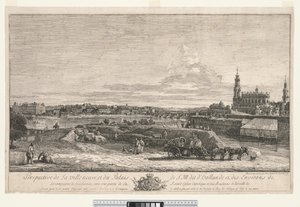 Drezda látképe, 1748. alkotó: Bernardo Bellotto
