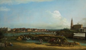 Drezda kilátása a Hofkirchével jobbra, 1748 alkotó: Bernardo Bellotto