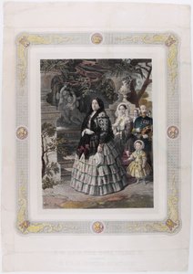 ŐFELSÉGE IZABEL KIRÁLYNÉ II. és a nagylelkű lánya LEGNYEGEMBEN FELSŐSÉGE AS HERCEGNŐJE alkotó: Bernardo Blanco y Pérez