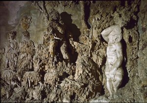 A Boboli-barlang belső képe. Részlet. 1583-1588