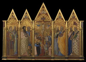 Poliptichon a keresztrefeszítéssel, 1348 (tempera és aranylevél a panelen)
