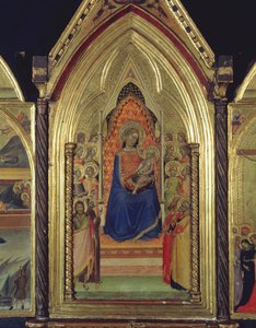 A Szűz és a trónoló gyermek triptichonja, 1338 (tempera és aranylevél a táblán) (lásd még: 225310, 225332)