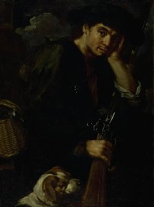 Vadász fegyverével és kutyájával. (A "levegő" allegóriája) alkotó: Bernardo Eberhart Keilhau