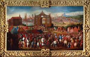 Diadali ünnepségek (olaj, vászon) alkotó: Bernardo Polo