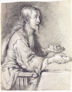 Krisztus Emmausban a kenyeret bemutatja alkotó: Bernardo Strozzi
