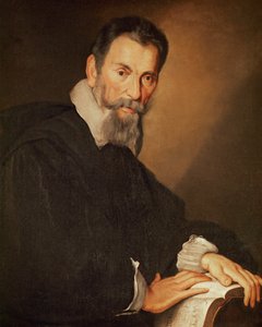 Claudio Monteverdi (olaj, vászon) alkotó: Bernardo Strozzi