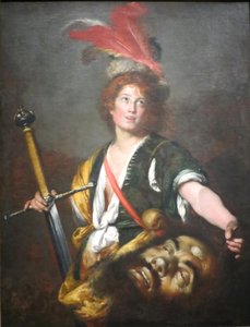 Dávid Góliát fejével alkotó: Bernardo Strozzi