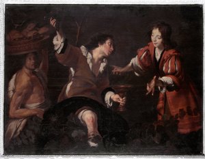 József megmagyarázza az álmokat (olaj, vászon alkotó: Bernardo Strozzi