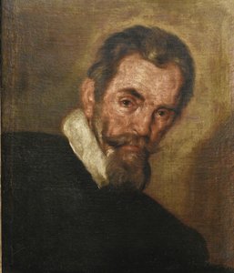 Claudio Monteverdi zeneszerző portréja 1567-1643 alkotó: Bernardo Strozzi