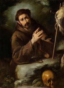 Szent Ferenc imádságban, 1620/1630 körül (olaj, vászon) alkotó: Bernardo Strozzi