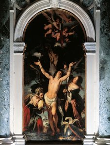 A Szent Nők által gyógyított Szent Sebestyén, Bernardo Strozzi, olaj, vászon alkotó: Bernardo Strozzi