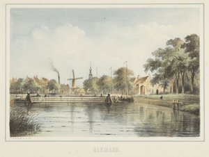 Kilátás a Vlotbrugra Alkmaarban