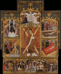 Szent Vince oltárképe alkotó: Bernat Martorell