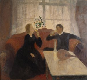 Az eljegyzés (olaj, vászon)