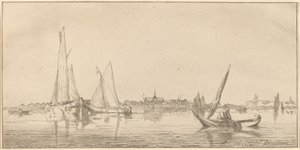 Folyó a várossal, 1775.