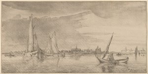 Folyó a várossal, 1775.