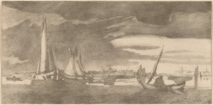 Folyó a várossal, 1775.