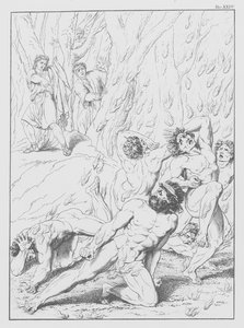 Dante Isteni komédiája, Inferno (Pokol), XXIV. tábla (litográfia)
