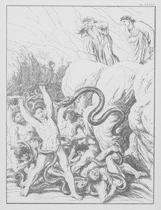 Dante Isteni komédiája, Inferno (Pokol), XXXVII. tábla (litográfia)