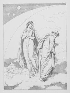 Dante Isteni komédiája, Paradiso (Mennyország), V. tábla (litográfia)